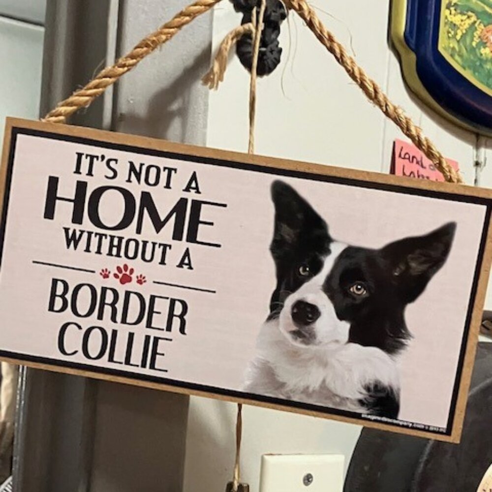 Sign about Border Collie